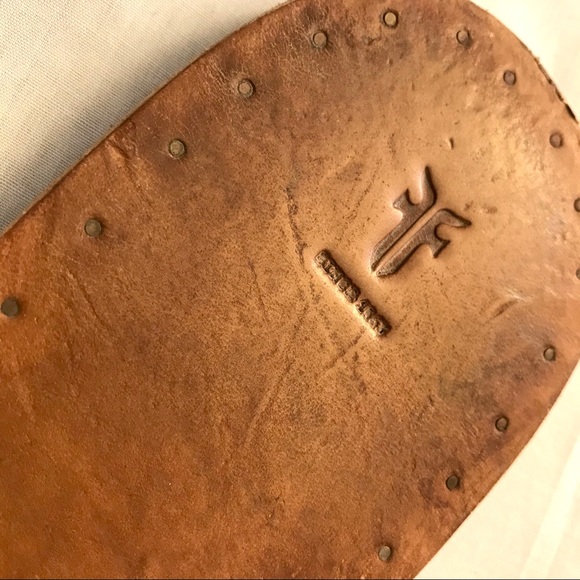 Frye Ally 2 Band Sling Flat Leather Casual Sandals - Picture 11 of 16